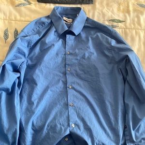 Calvin Klein mens slim fit dress shirt 17.5x34/35